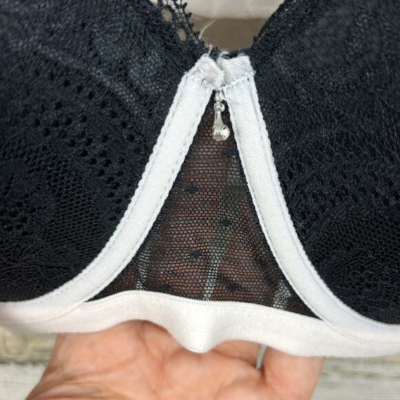 Pure Beauty Womens plus 40C Black lace Balconette Bra new - Picture 2 of 8